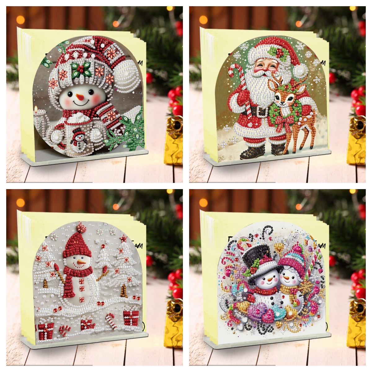 Home Office Bagas - 1 piece/set DIY Christmas Diamond Art