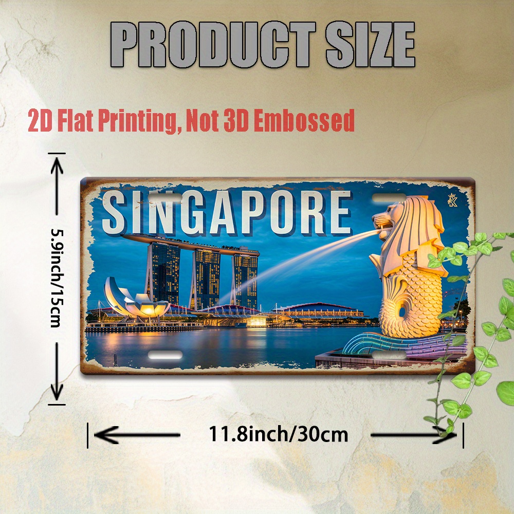 Home Office Singapore - AL Sign - Vintage Durable Metal