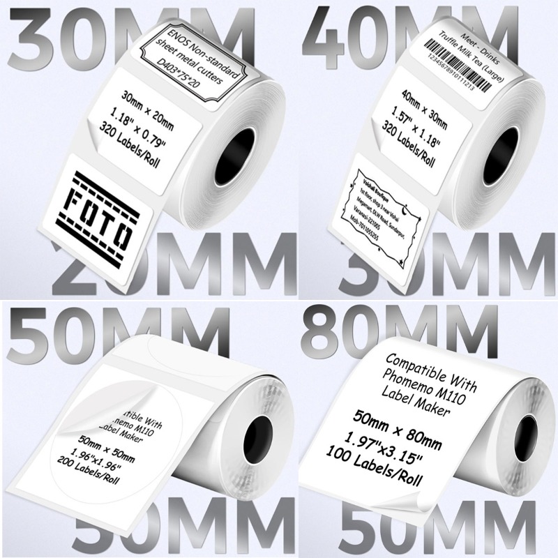 Label Maker Machine - Thermal Label Sticker Compatible With Phomemo