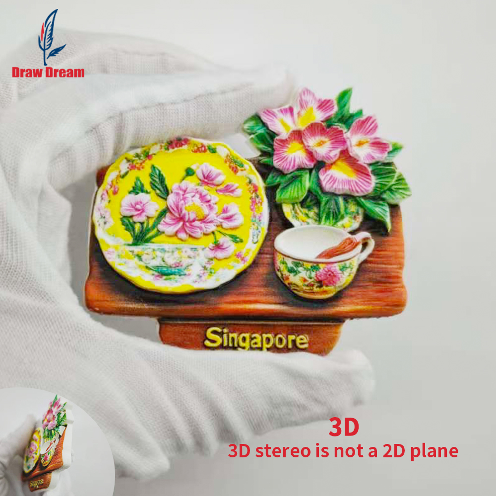 Home Office Singapore - 1Pc Singapore Refrigerator Magnet, World Travel