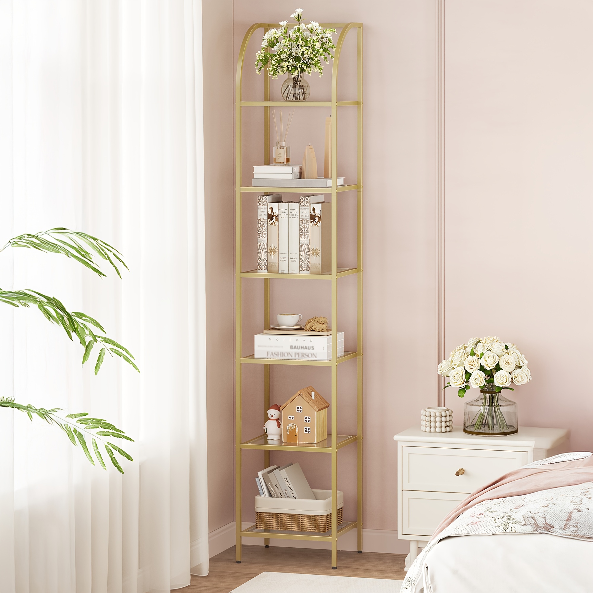 Bookcase Bookshelf, Tempered G – Home Office Free Bewertung und Preis