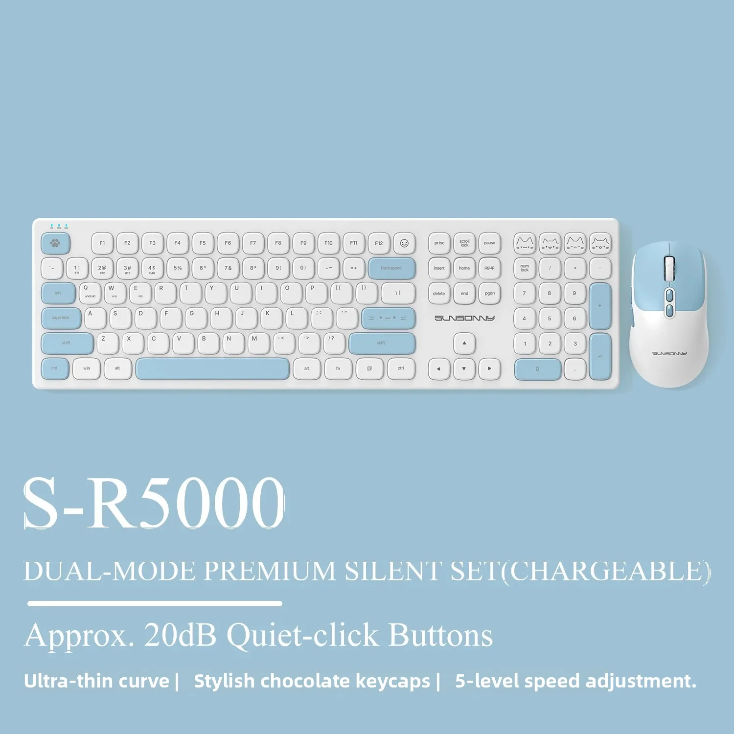 Cute Silent Keyboard and Mouse – Home Office For Mac Bewertung und Preis