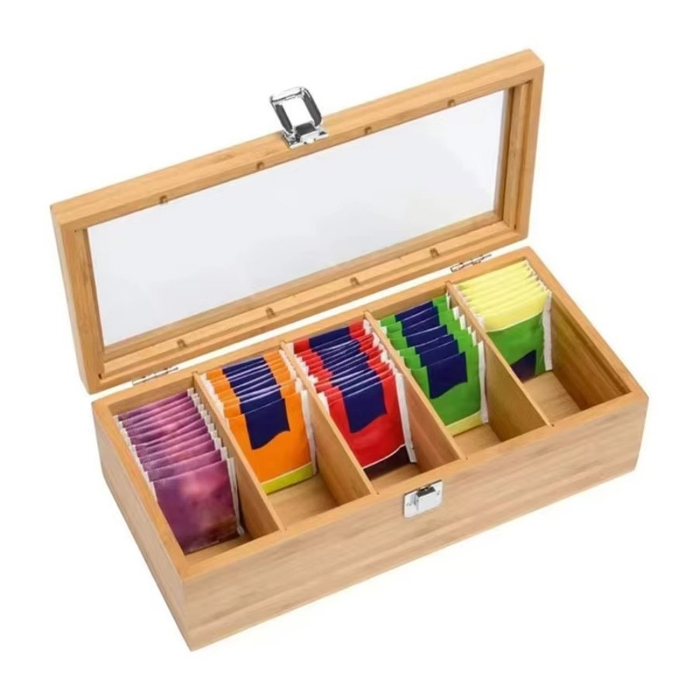 New Bamboo Tea bag Storage Box – Home Office Bagas Bewertung und Preis