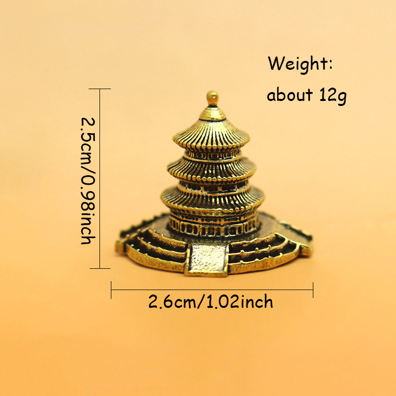 Brass Temple Architecture Figu – Home Office Architecture Bewertung und Preis