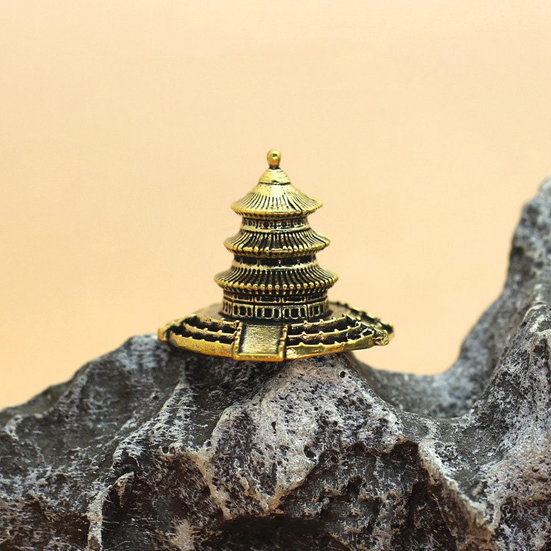 Brass Temple Architecture Figu – Home Office Architecture Bewertung und Preis