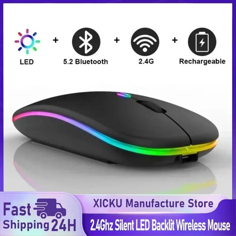 Silent Click RGB Wireless Mous – Home Office For Mac Bewertung und Preis