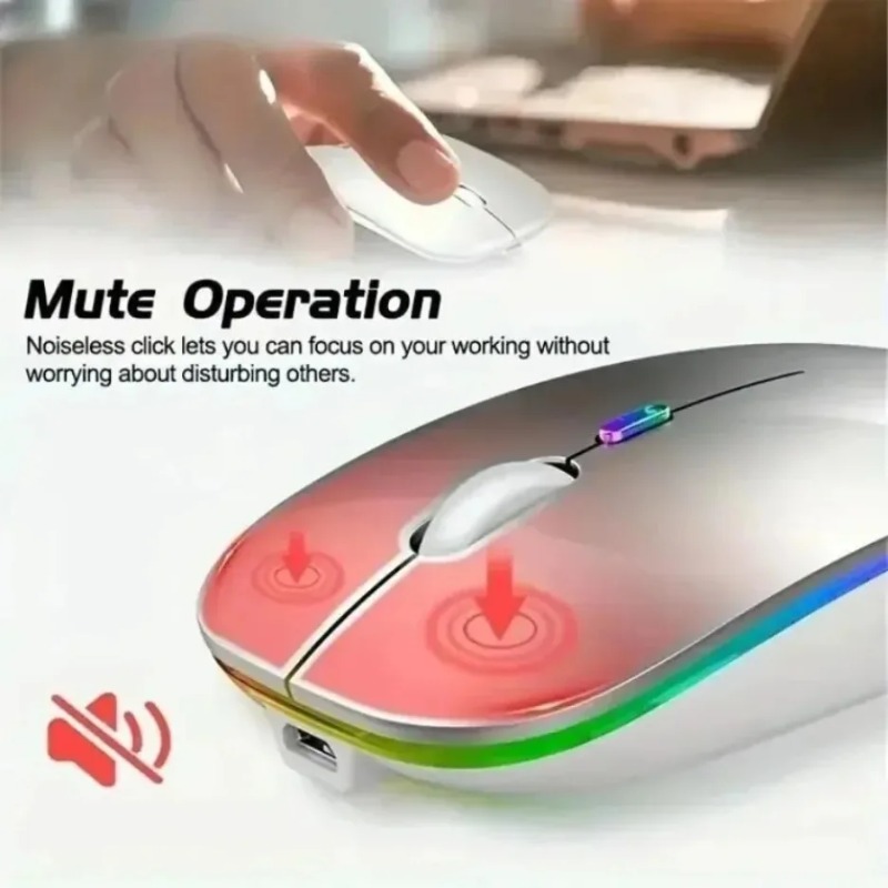 Silent Click RGB Wireless Mous – Home Office For Mac Bewertung und Preis