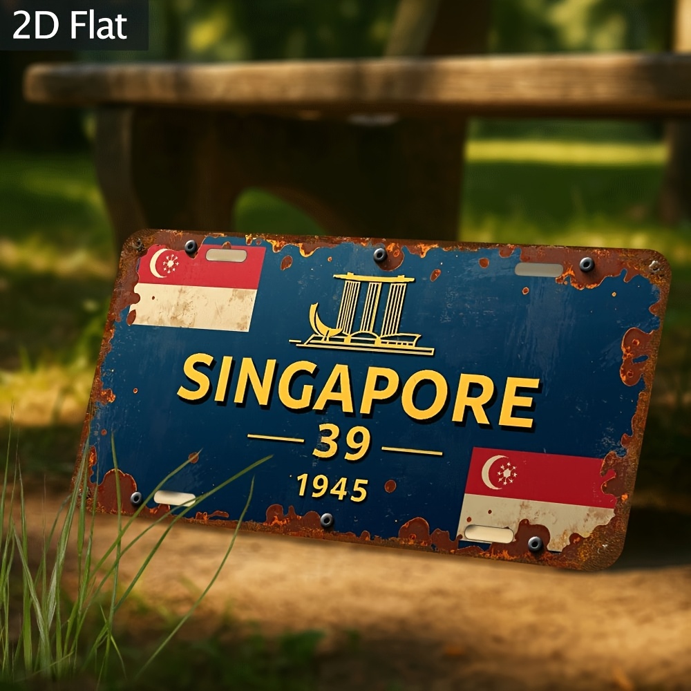 SINGAPORE FLAG 1945 AL Sign -  – Home Office Singapore Bewertung und Preis