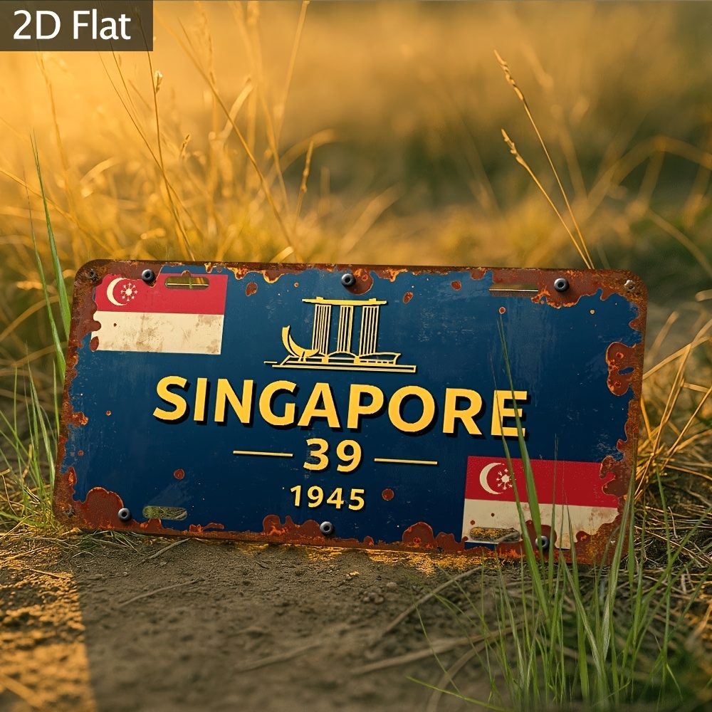 SINGAPORE FLAG 1945 AL Sign -  – Home Office Singapore Bewertung und Preis