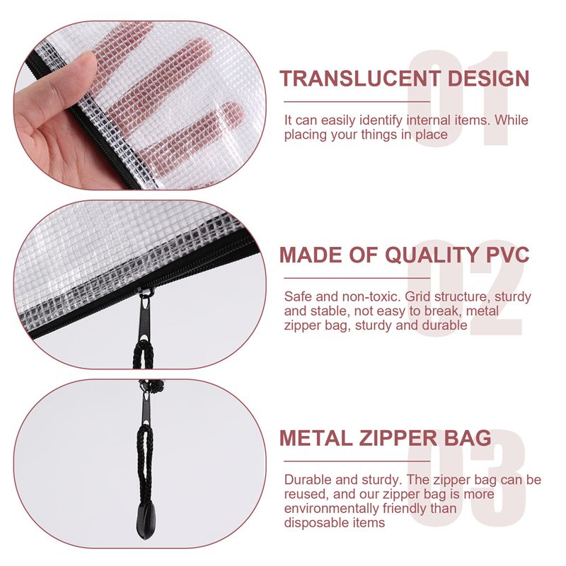 18Pcs Mesh Zipper Pouch Docume – Home Office Bagas Bewertung und Preis