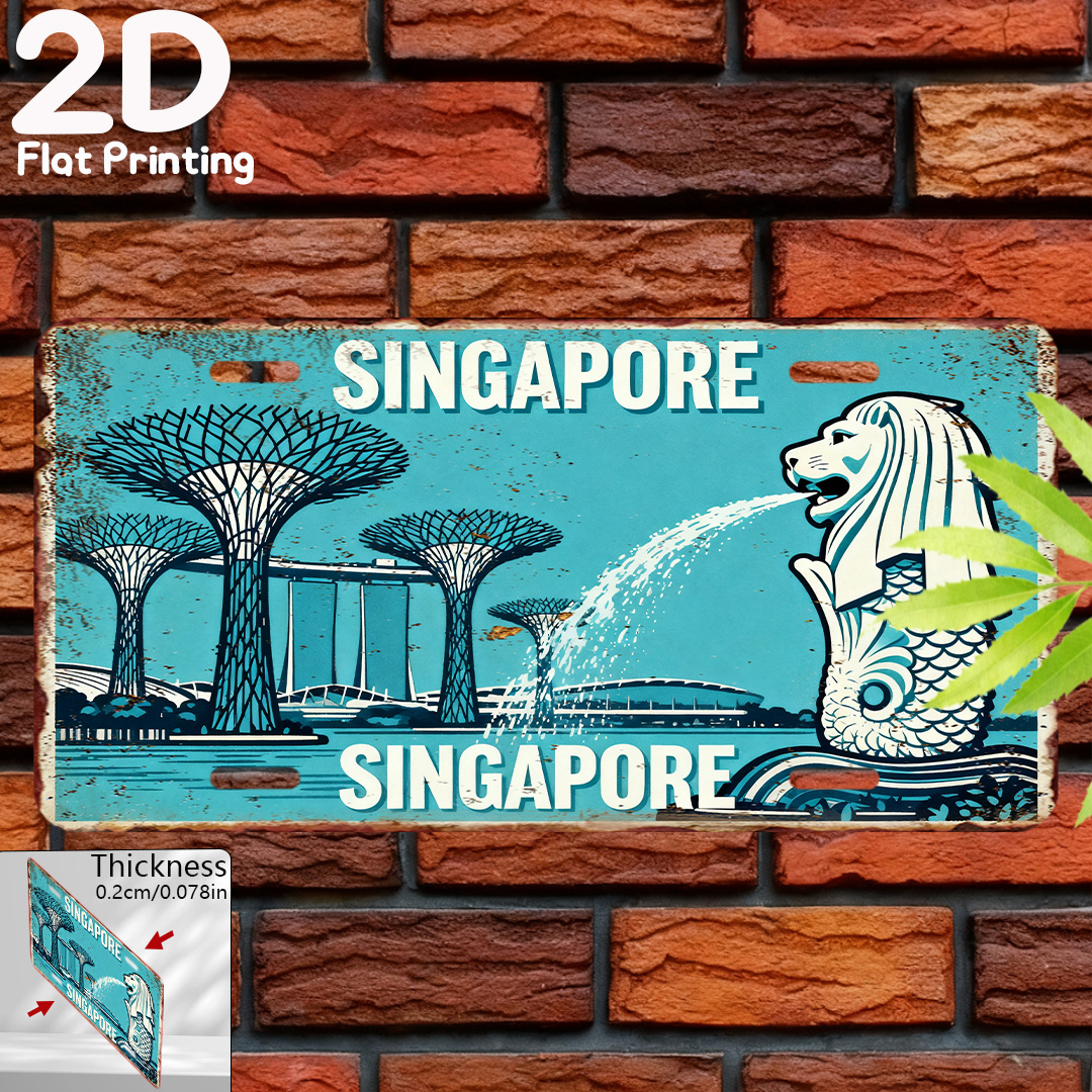 Tin Sign - Singapore Merlion G – Home Office Singapore Bewertung und Preis