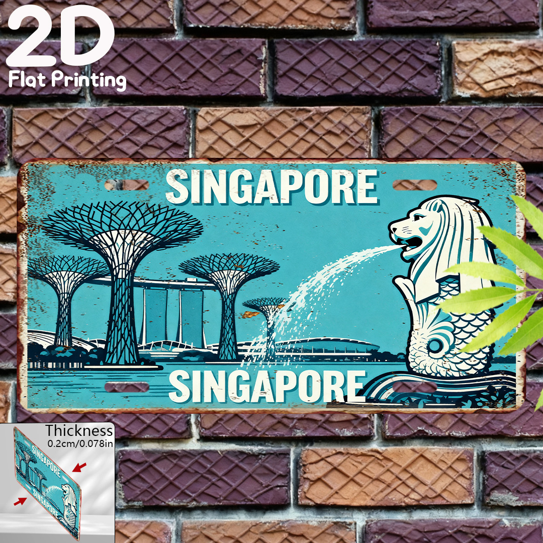 Tin Sign - Singapore Merlion G – Home Office Singapore Bewertung und Preis