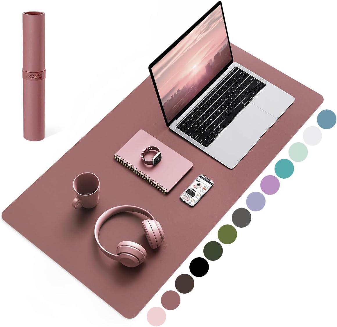 Non-Slip Leather Desk Pad, Wat – Home Office Keyboard And Mouse Bewertung und Preis