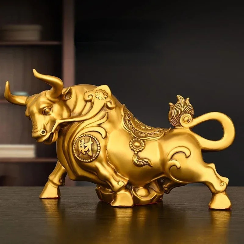Feng Shui Copper Cow Ornament, – Home Office Marketing Bewertung und Preis