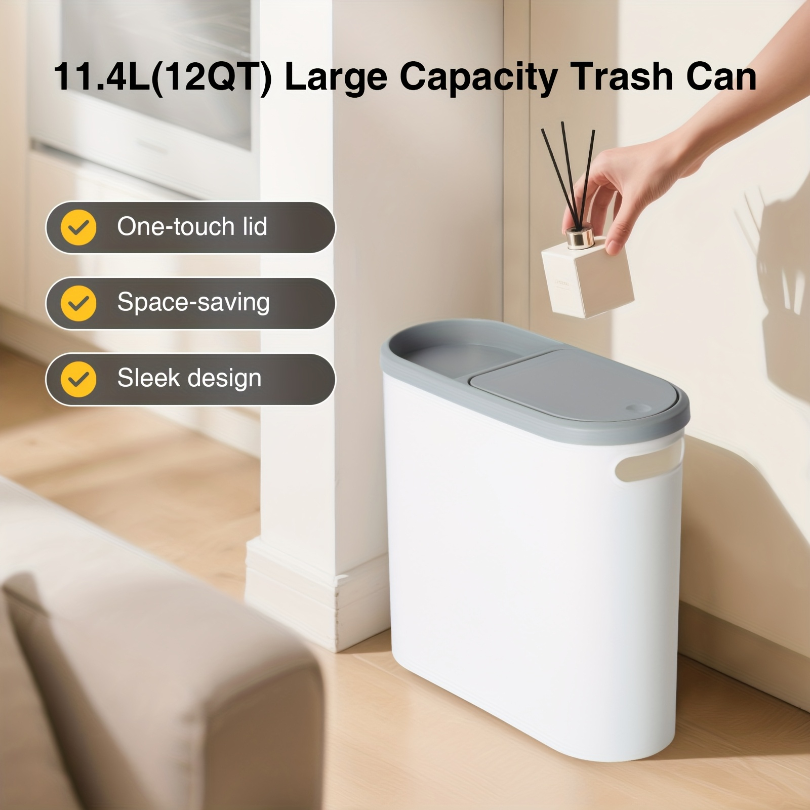 2/1 bathroom trash cans, compa – Home Office Bagas Bewertung und Preis