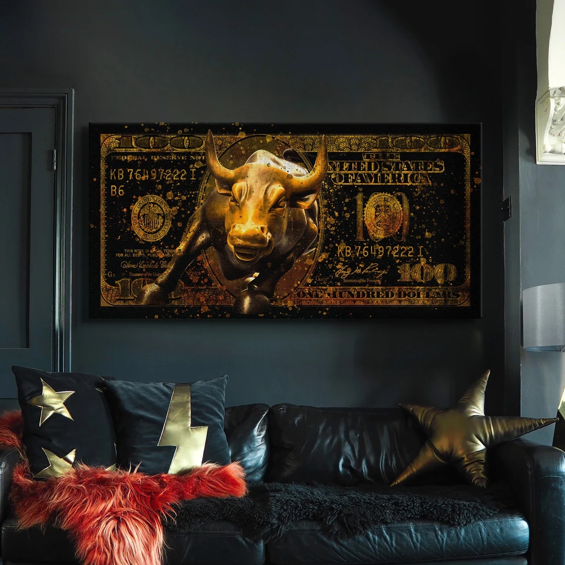 Bull vs Bear Stock Market Canv – Home Office Marketing Bewertung und Preis
