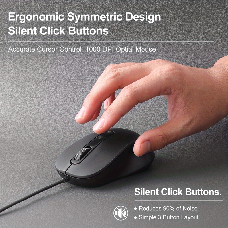Mute Type C Wired Mouse Ergono – Home Office For Mac Bewertung und Preis