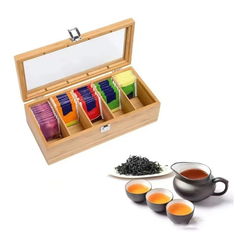 Portable Bamboo Tea bag Storag – Home Office Bagas Bewertung und Preis