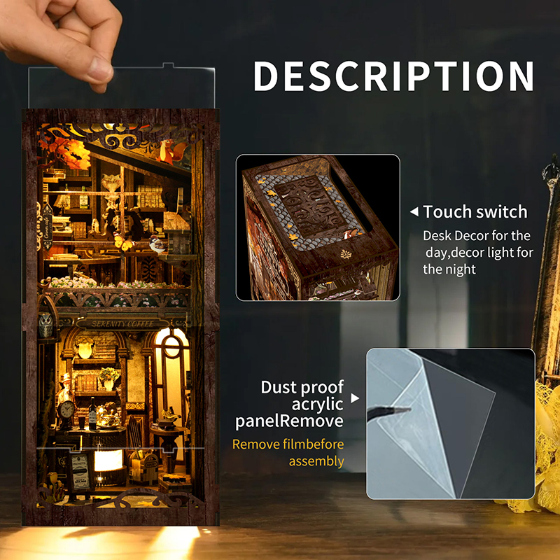DIY Wooden Book Nook 3D Puzzle – Home Office Architecture Bewertung und Preis