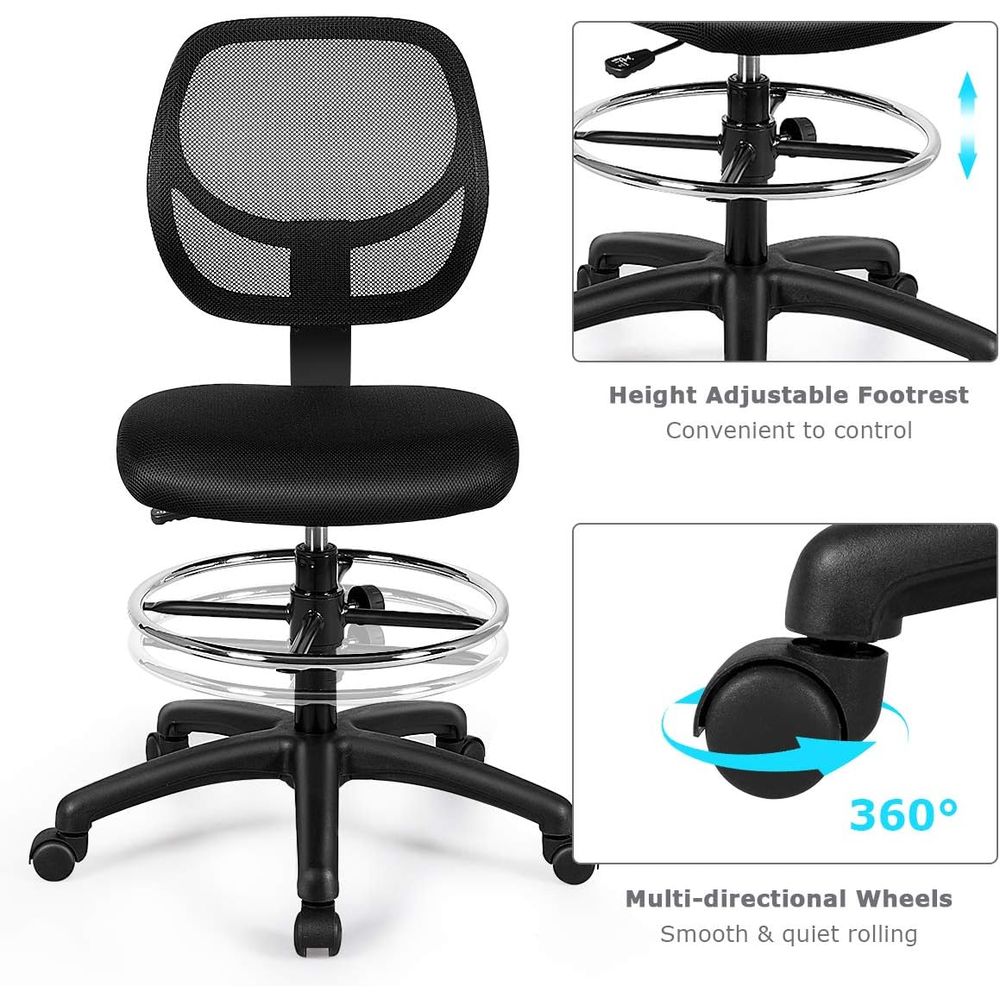 Ergonomic Black Mesh Swivel Of – Home Office Free Bewertung und Preis