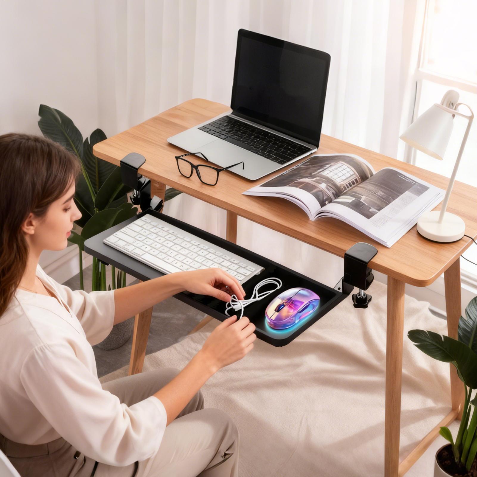 Under Desk Keyboard Rail Rotat – Keyboard Tray Under Desk Bewertung und Preis