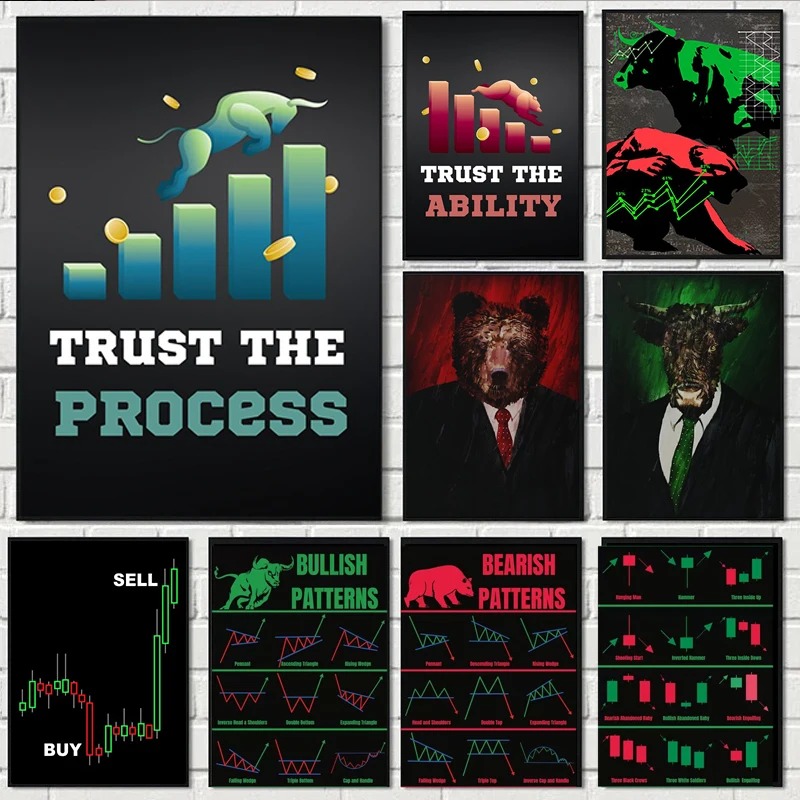 Neon Bulls&Bears Stock Market  – Home Office Marketing Bewertung und Preis