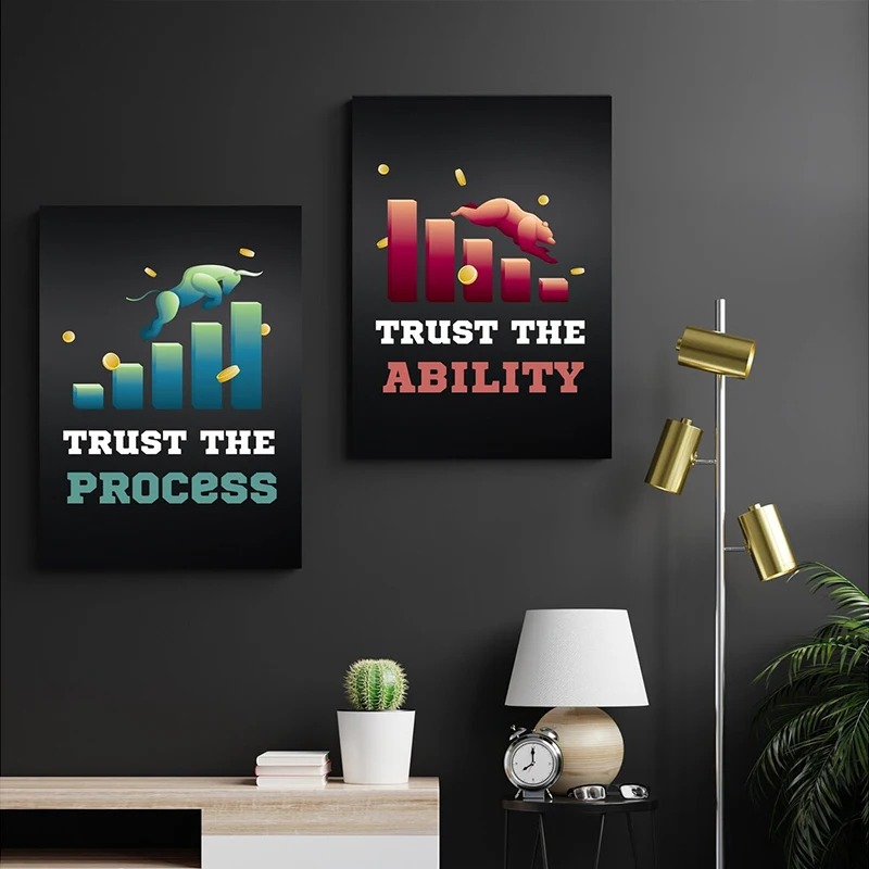 Neon Bulls&Bears Stock Market  – Home Office Marketing Bewertung und Preis