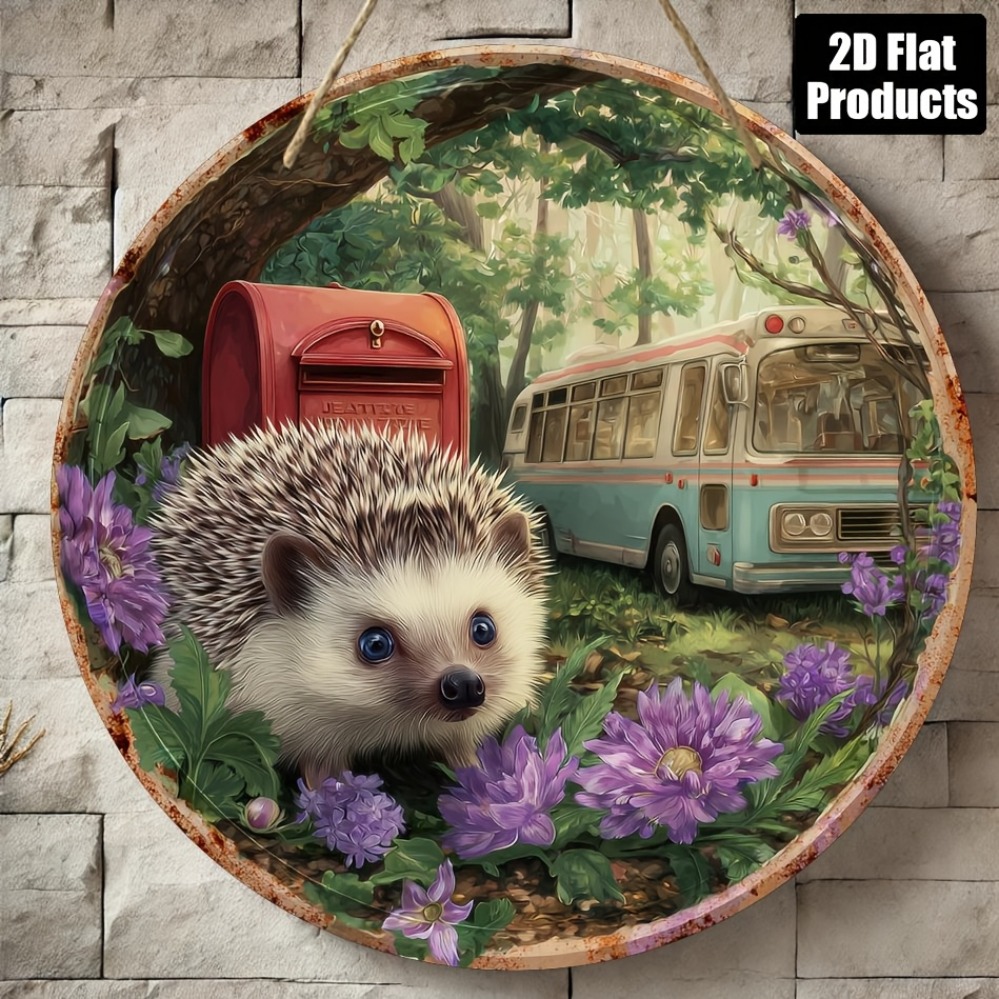 2D Metal Sign, Hedgehog Theme  – Home Office Gif Bewertung und Preis