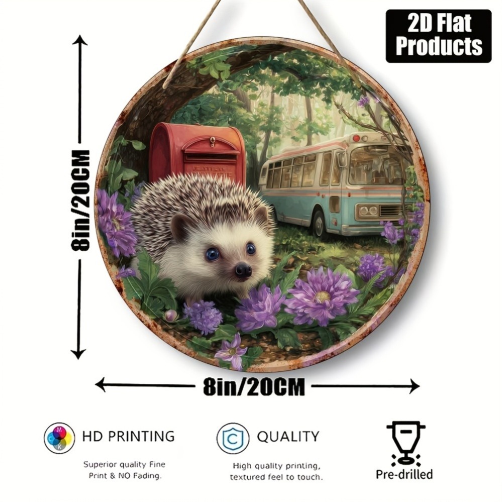 2D Metal Sign, Hedgehog Theme  – Home Office Gif Bewertung und Preis