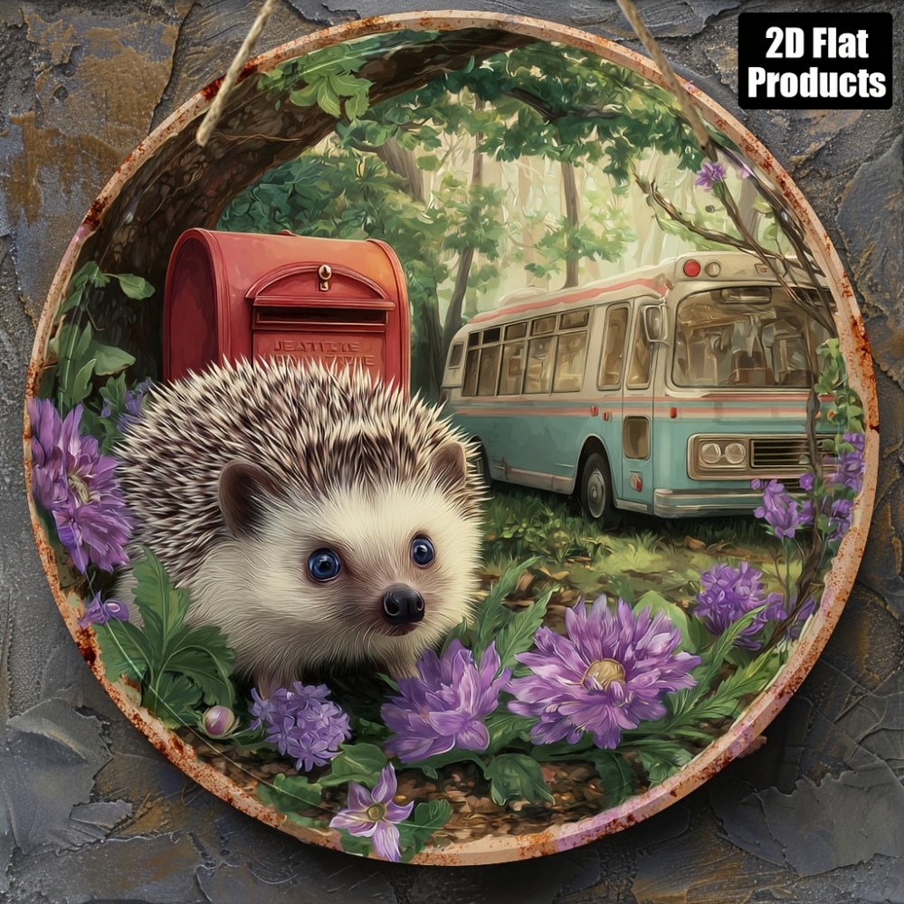 2D Metal Sign, Hedgehog Theme  – Home Office Gif Bewertung und Preis