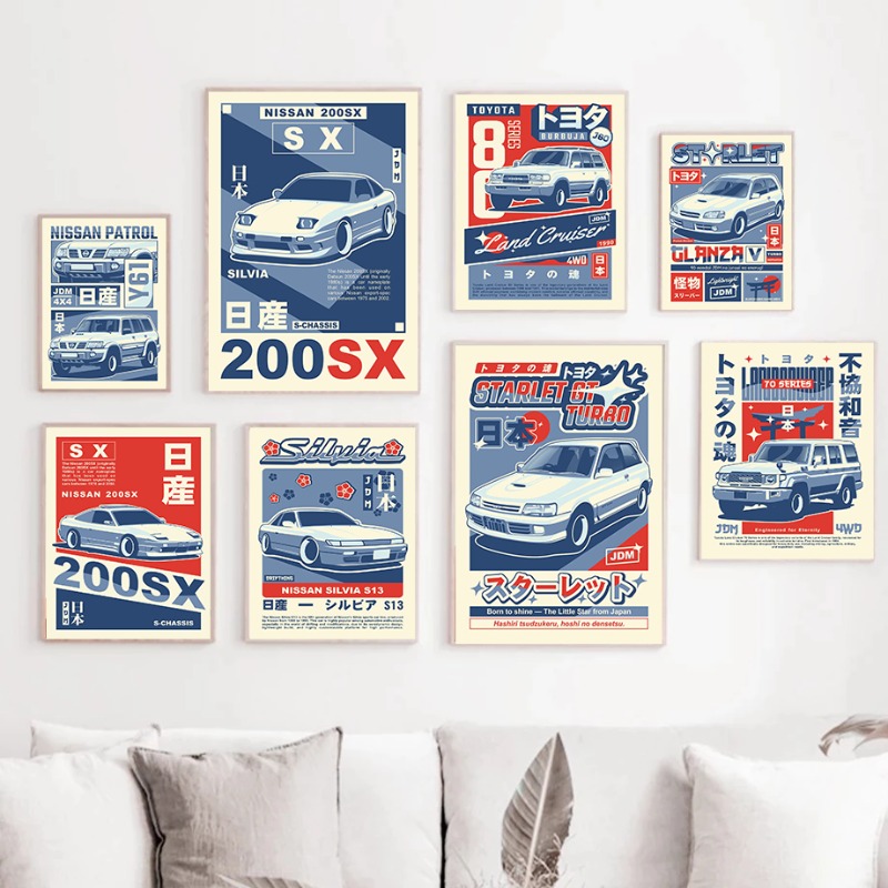 Minimalist JDM Car Poster Mode – Home Office Marketing Bewertung und Preis