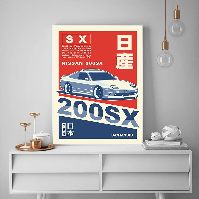 Minimalist JDM Car Poster Mode – Home Office Marketing Bewertung und Preis