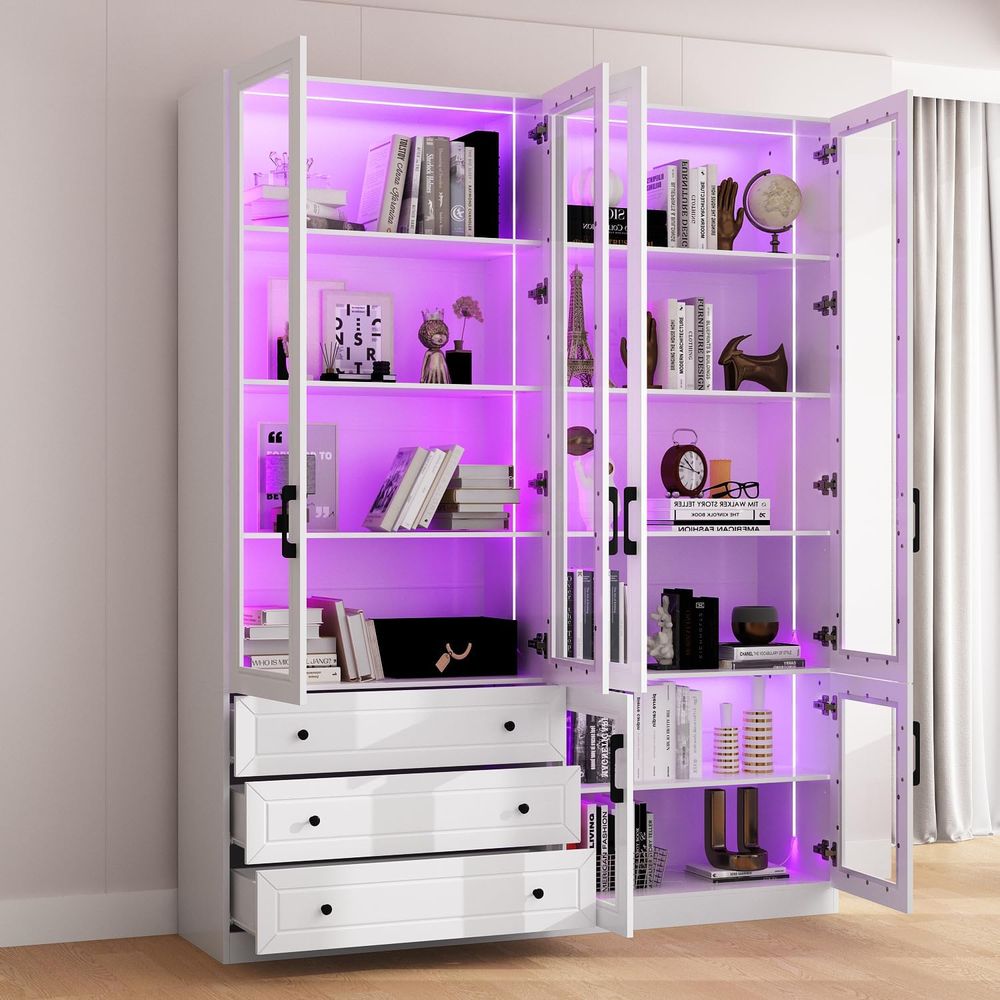 63 Wide Glass Door Display Cab – Home Office Free Bewertung und Preis