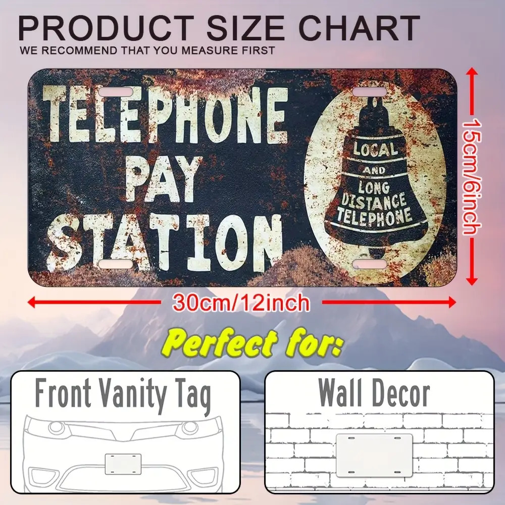 Tin Sign - Telephone Pay Stati – Home Office Pay Bewertung und Preis