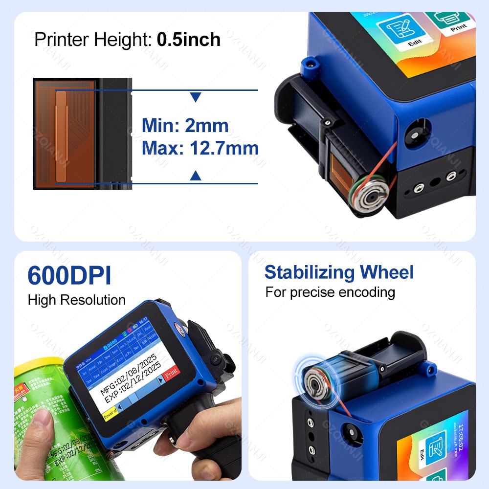 12.7mm Label Inkjet Printer Ha – Label Maker Machine Bewertung und Preis