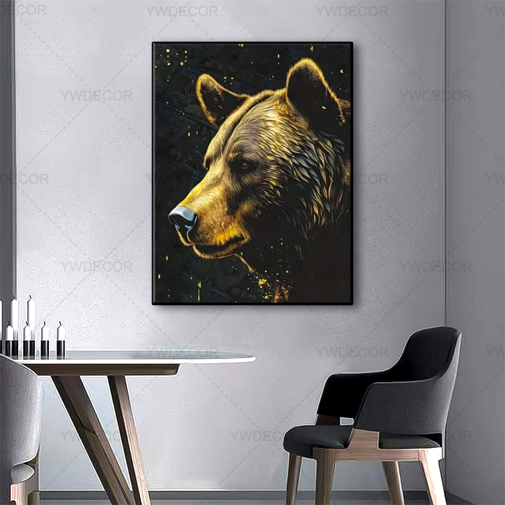 Bull and Bear Animals Painting – Home Office Marketing Bewertung und Preis