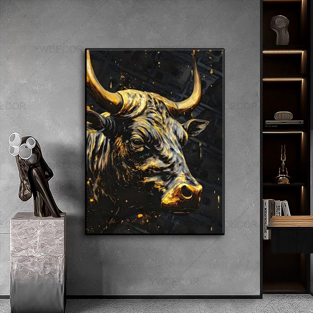 Bull and Bear Animals Painting – Home Office Marketing Bewertung und Preis