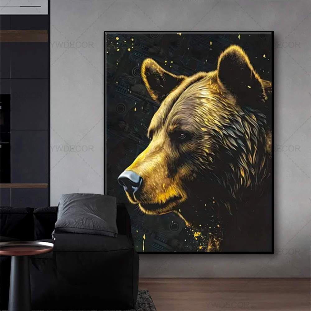 Bull and Bear Animals Painting – Home Office Marketing Bewertung und Preis