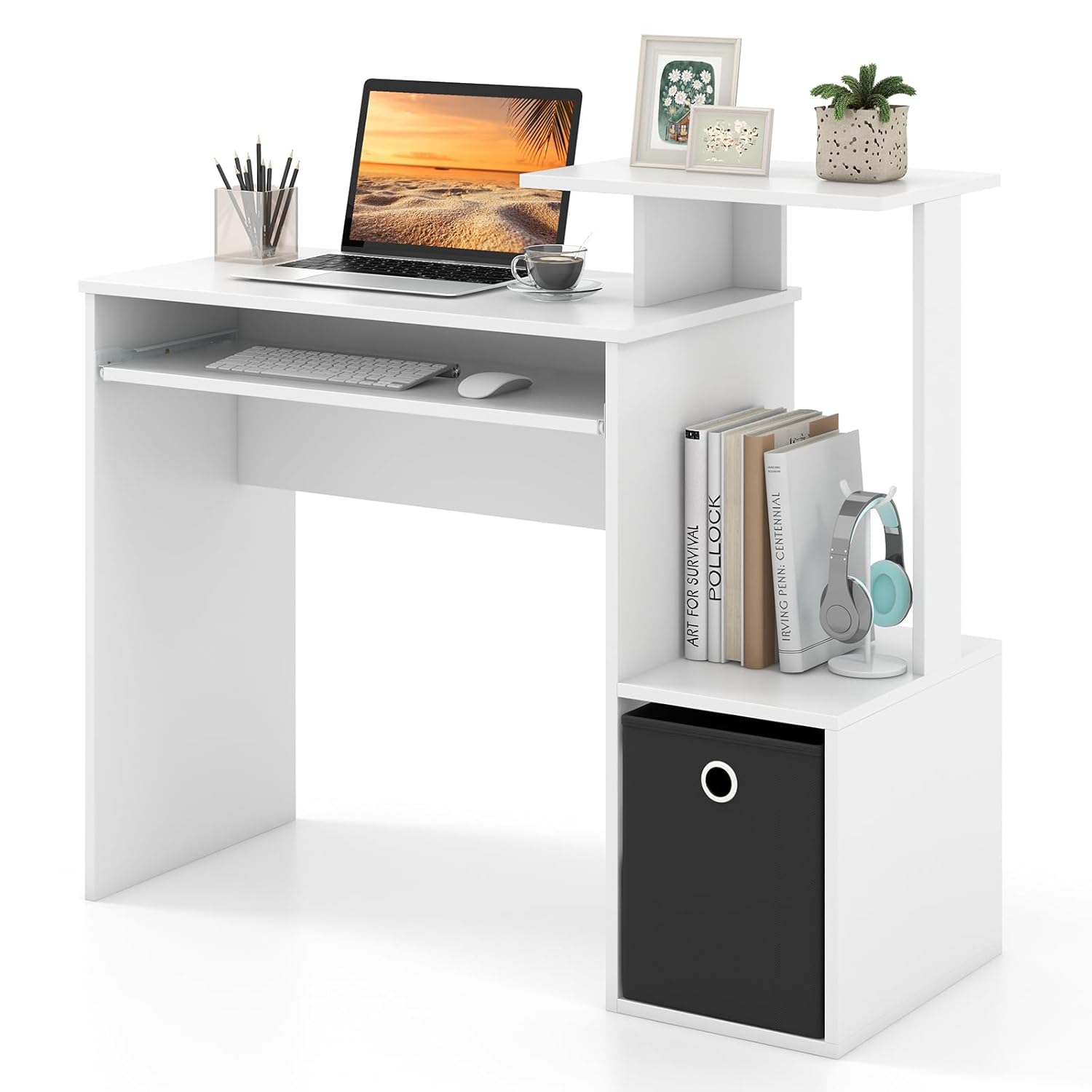 Computer Desk with Fabric Draw – Keyboard Tray Under Desk Bewertung und Preis