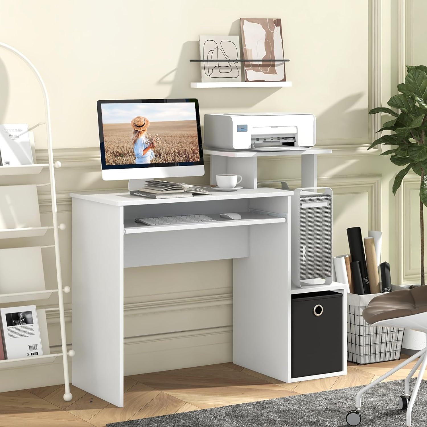 Computer Desk with Fabric Draw – Keyboard Tray Under Desk Bewertung und Preis