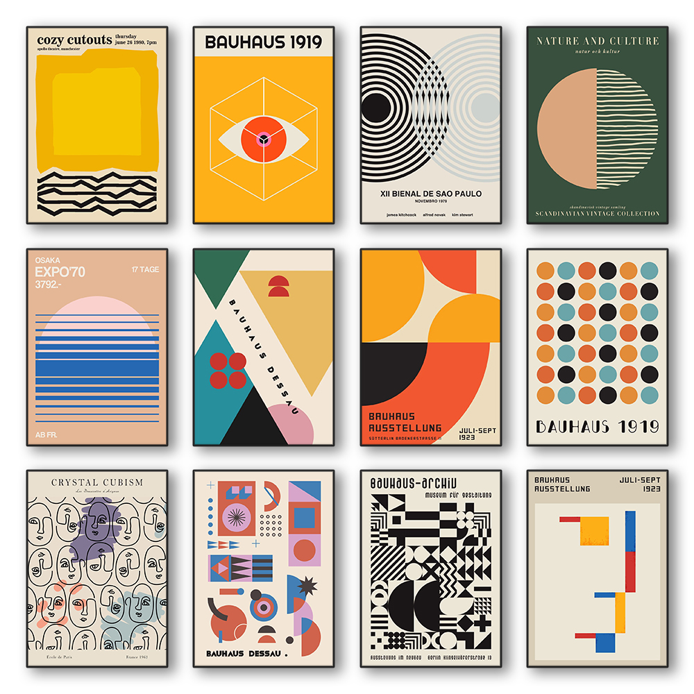 Modern Abstract Bauhaus Archit – Home Office Architecture Bewertung und Preis