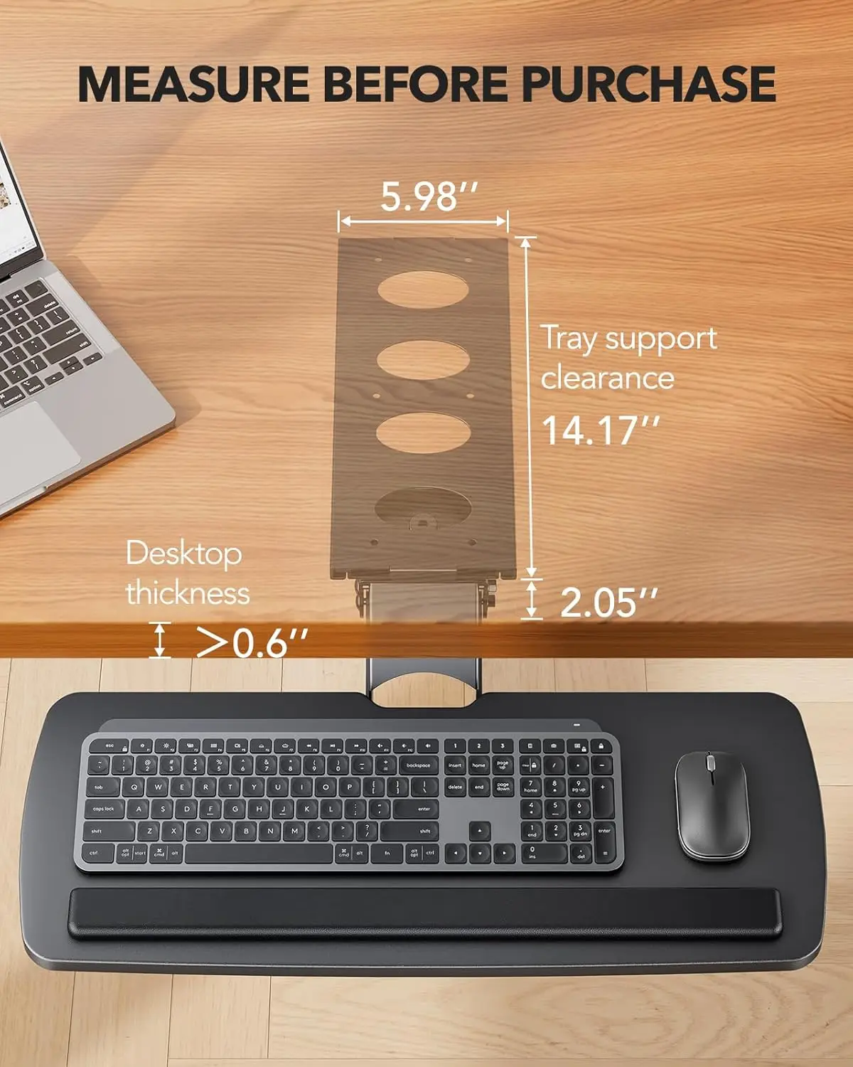 Under Desk Keyboard Tray Slide – Keyboard Tray Under Desk Bewertung und Preis