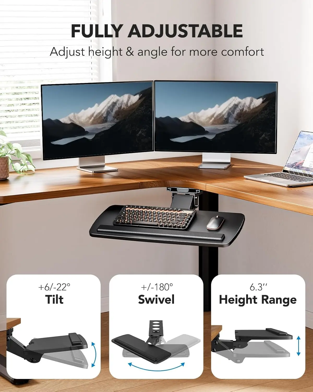 Under Desk Keyboard Tray Slide – Keyboard Tray Under Desk Bewertung und Preis