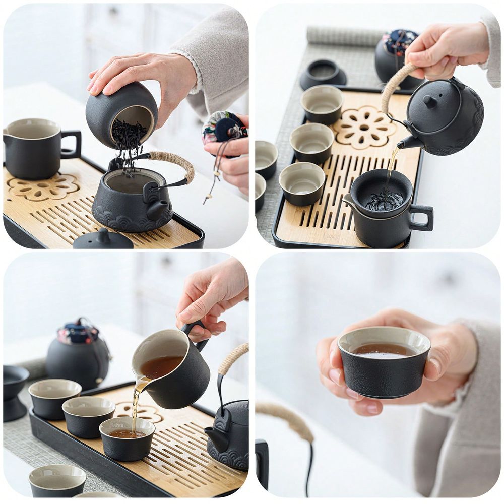 Chinese Tea Set, Porcelain Gon – Home Office Gif Bewertung und Preis