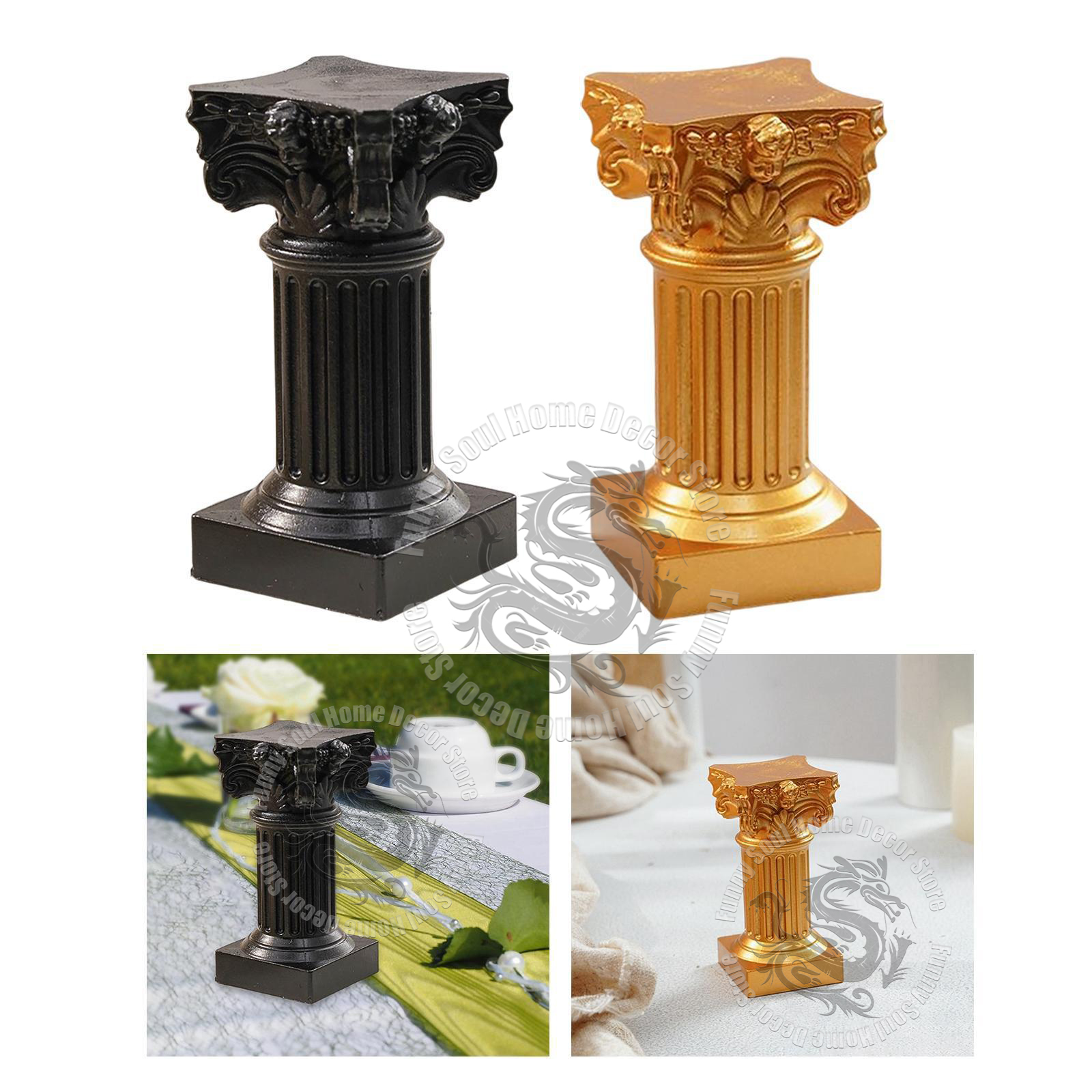 Nordic Roman column candlestic – Home Office Architecture Bewertung und Preis