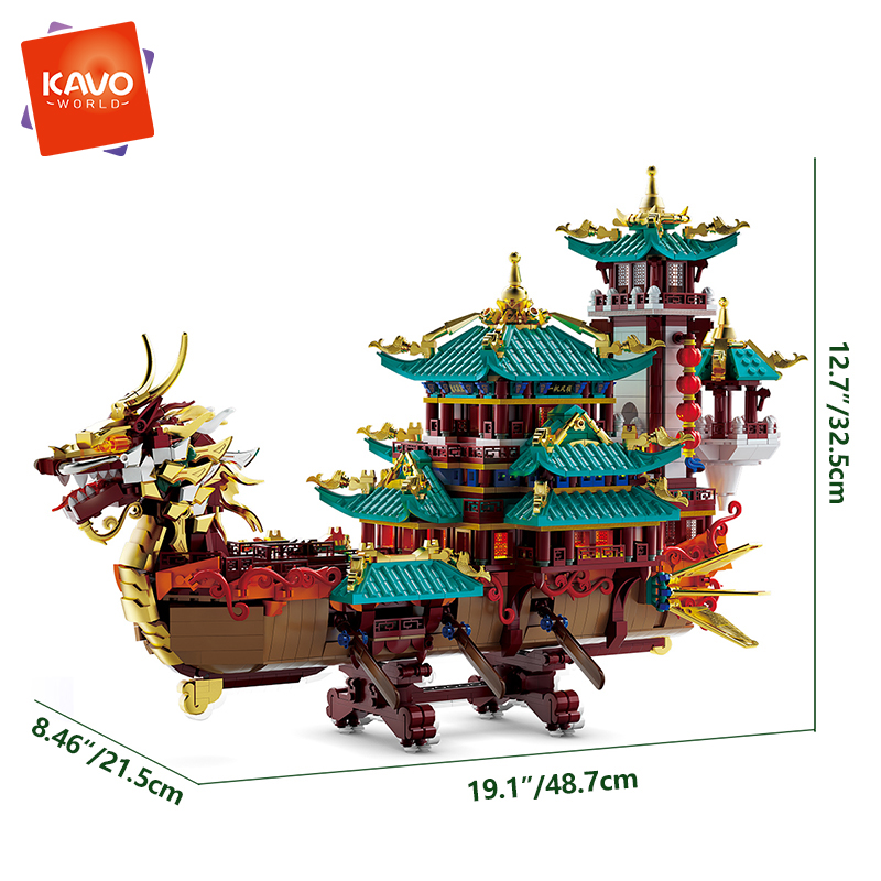 KAVOWORLD 2453PCS Chinese Drag – Home Office Architecture Bewertung und Preis
